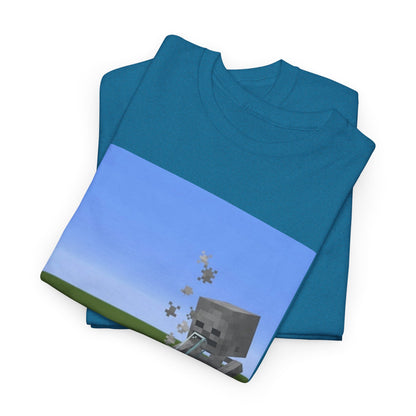 Minecraft Skeleton Taking A Hit Tee