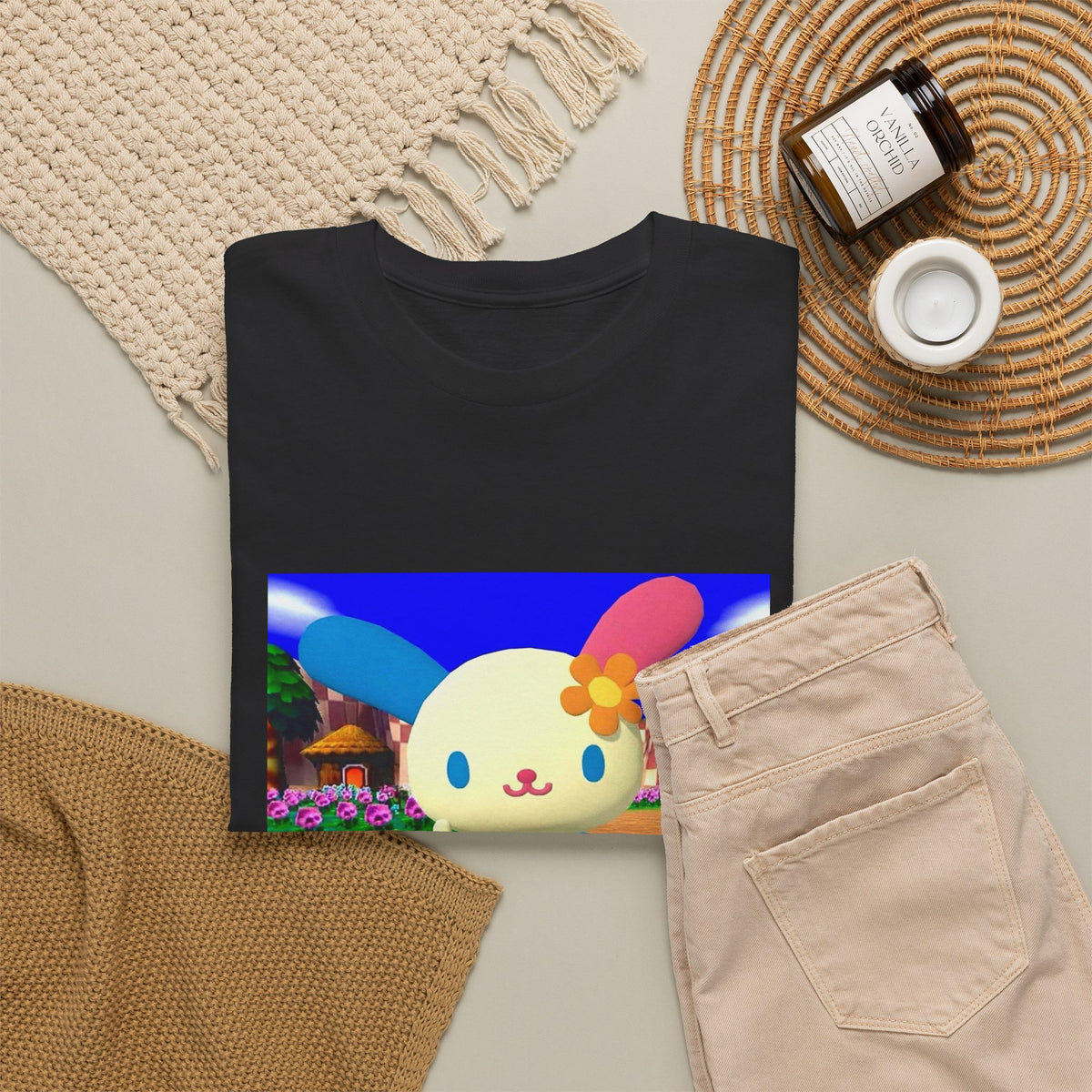 Cute Bunny Giving The Finger Tee
