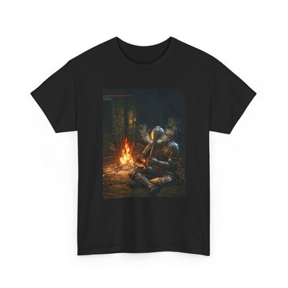Armored Knight Smoking Bong By Bonfire