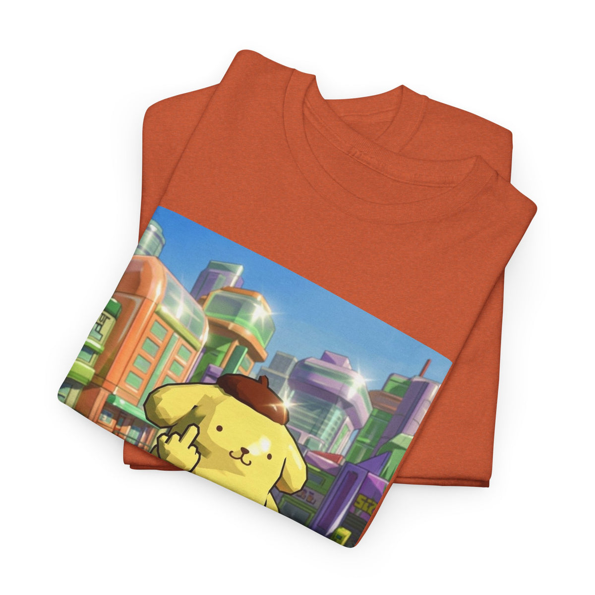Pompompurin Flipping Bird Skate Park Tee