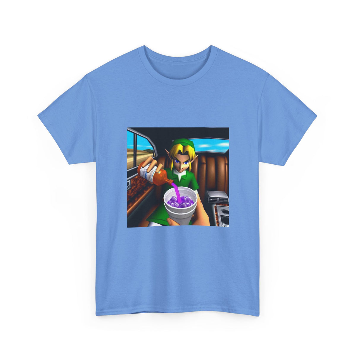 N64 Link Pouring Purple Lean Tee