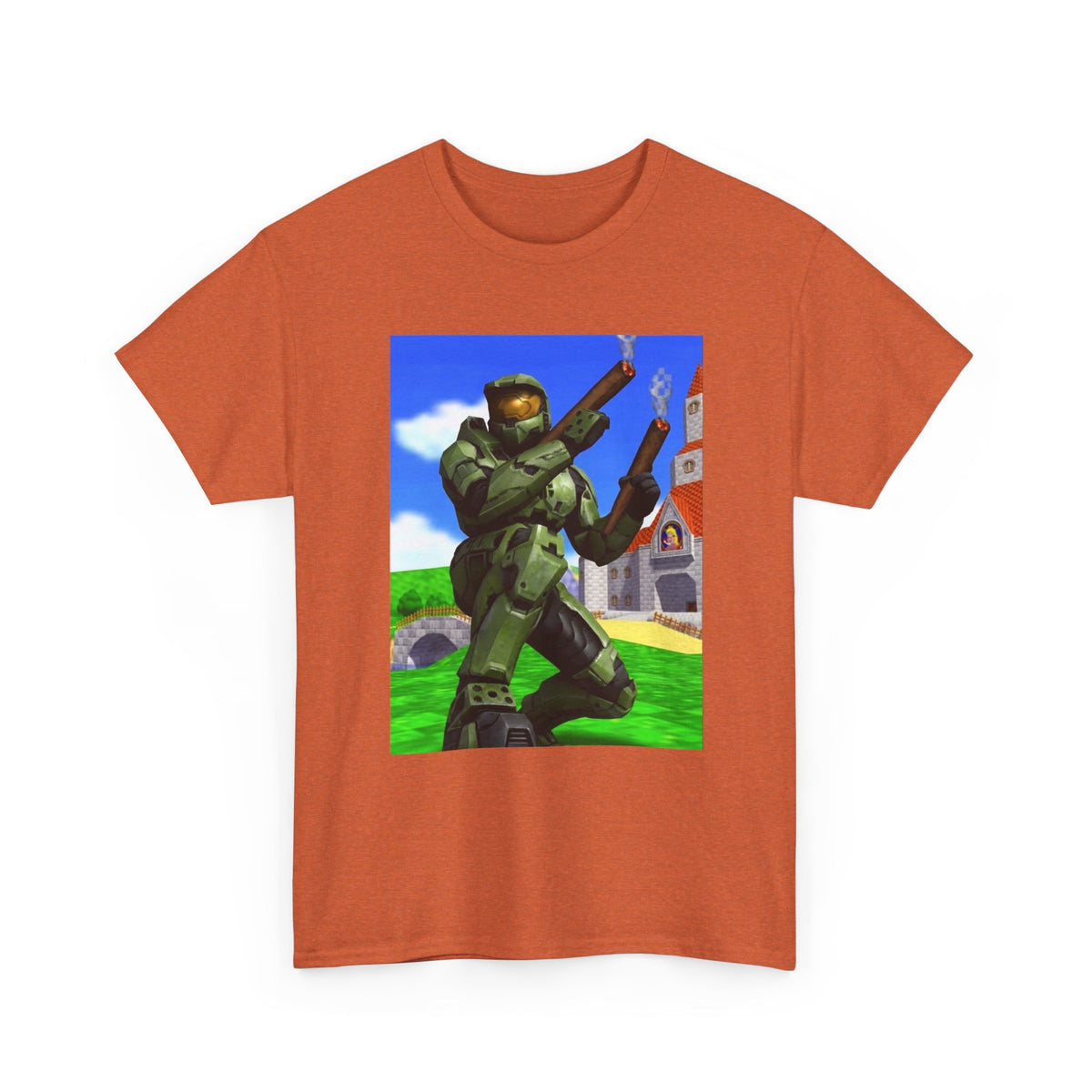 Master Chief Blazing In Mushroom Kingdom