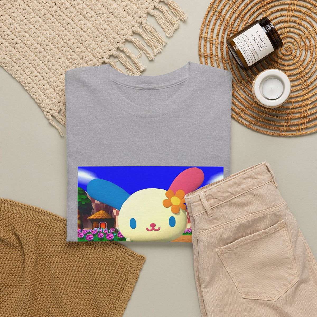 Cute Bunny Giving The Finger Tee