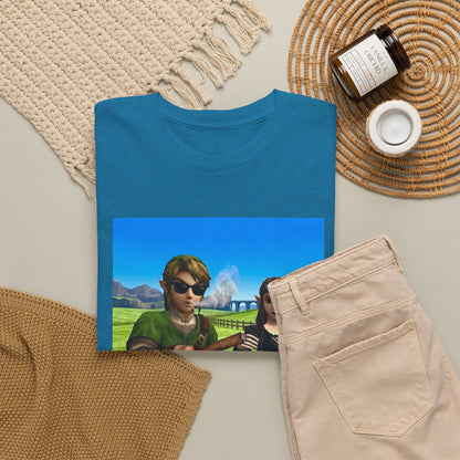 Link And Zelda Passing A Blunt Tee