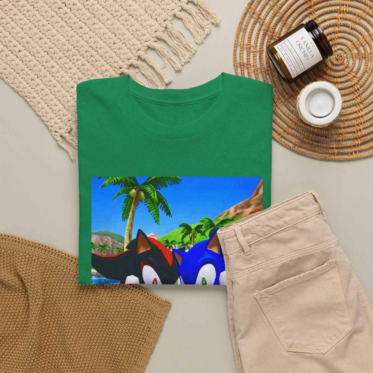 Sonic And Shadow Flipping The Bird Tee