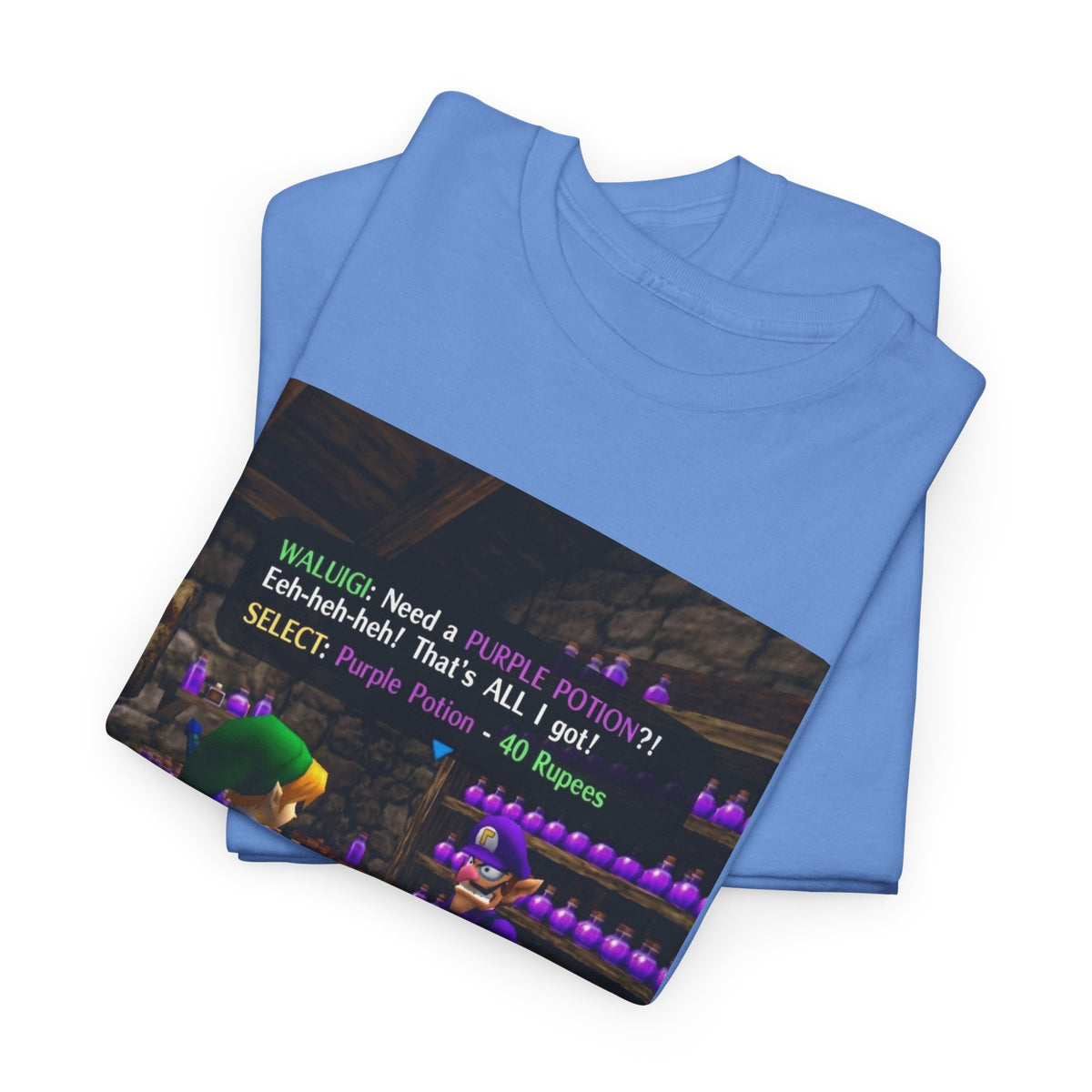 Waluigi Sells Purple Potions To Link
