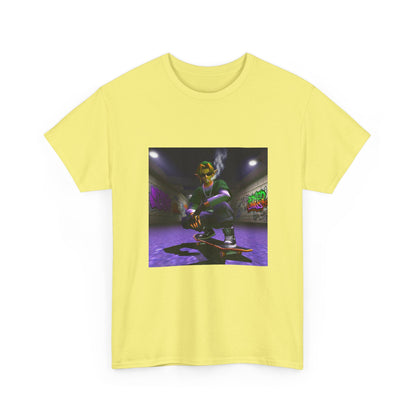 Stoner Link Skateboarding In Graffiti Alley Tee