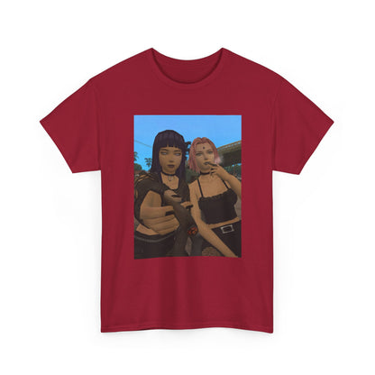 Goth Gamer Girls Sharing A Blunt Tee