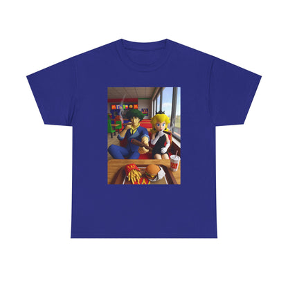 Spike and Peach Smoking Fast Food Tee