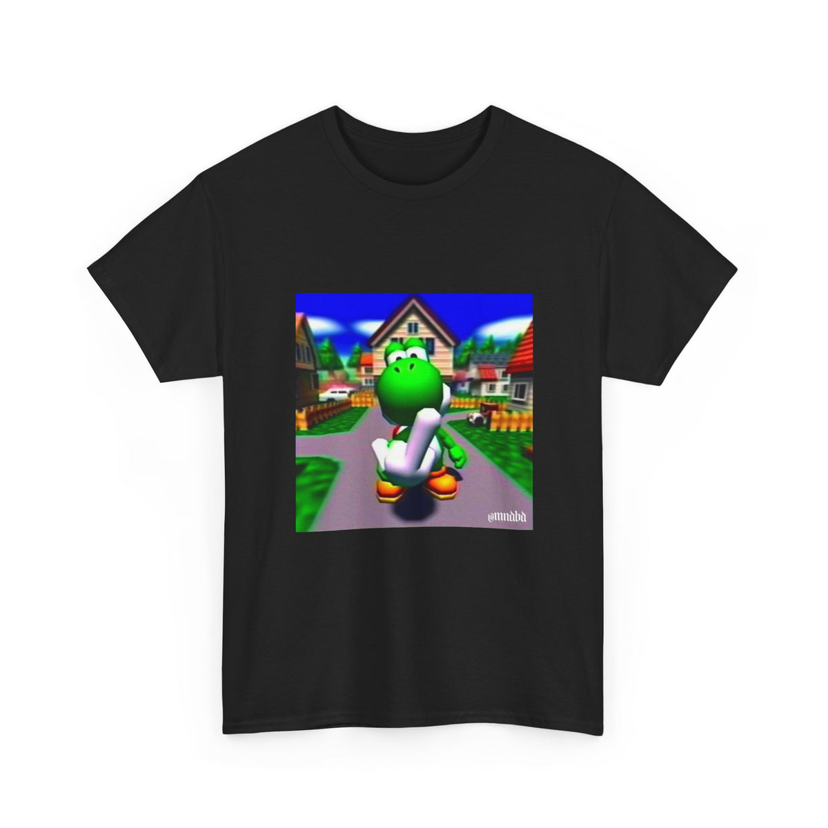 Yoshi Giving The Finger In Neighborhood Tee