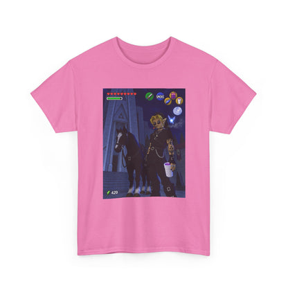 Goth Link Smoking With Epona Tee
