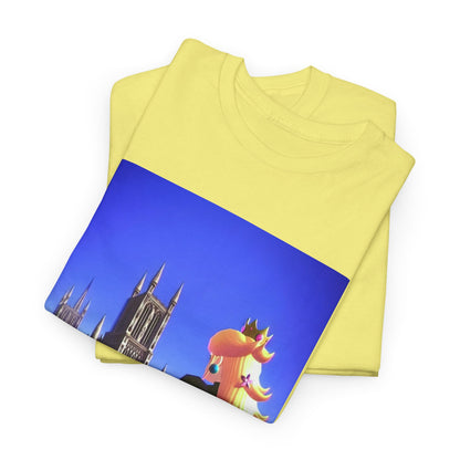 Gothic Princess Peach Gazing At Cathedral