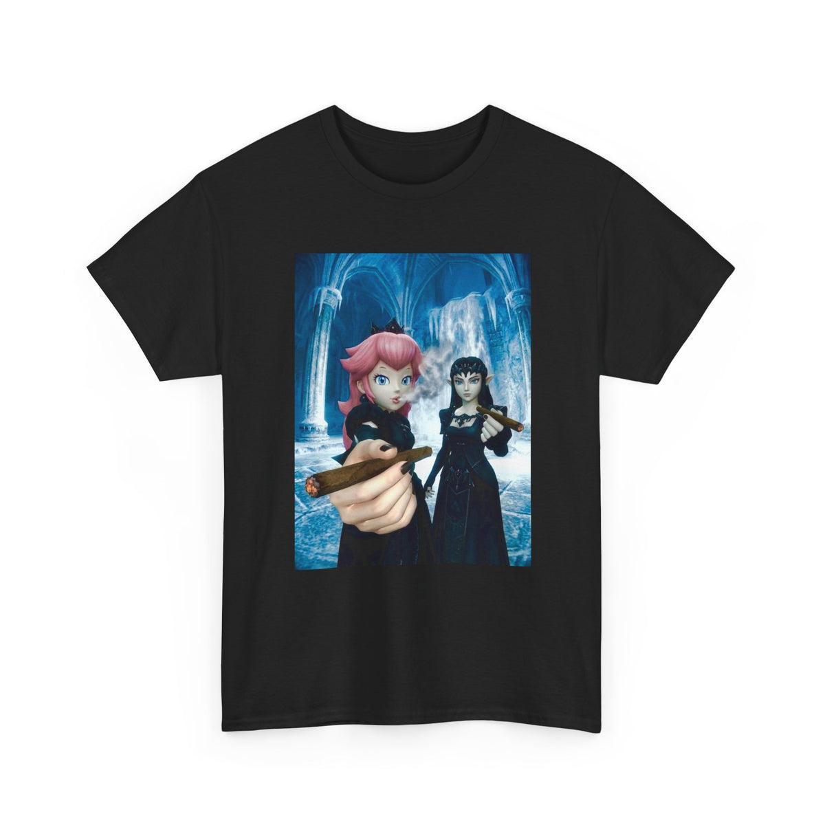 Gothic Princesses Puffing Cigars Tee
