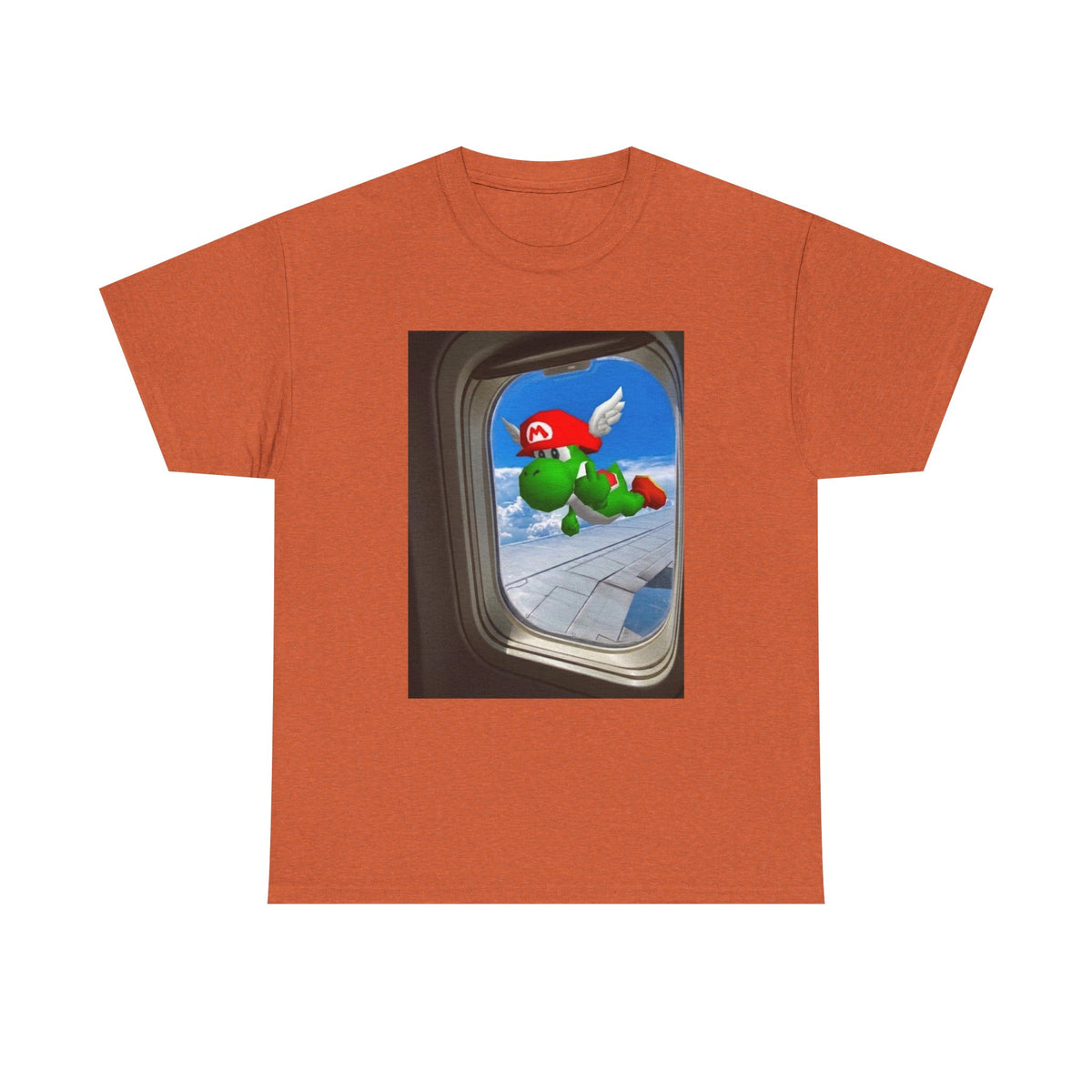 Yoshi Giving The Finger Airplane View Tee