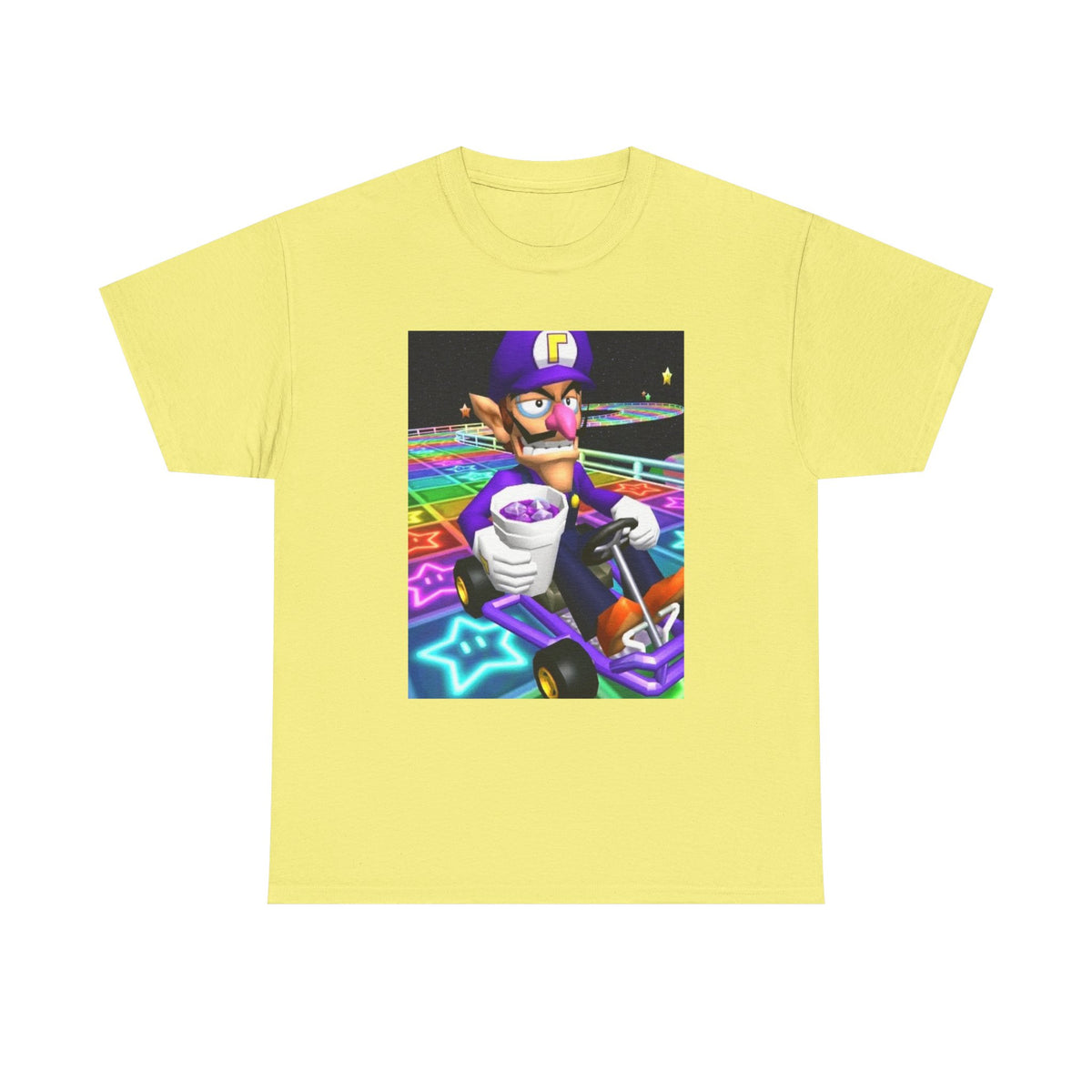 Waluigi Sipping Lean On Rainbow Road Tee (Design 4)