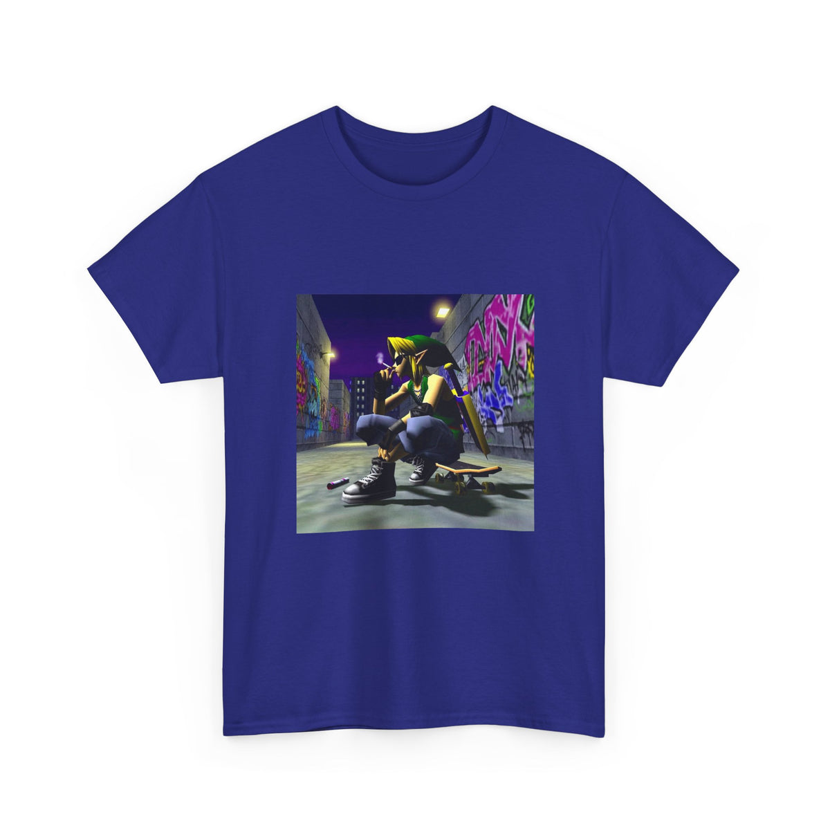 Edgy Link Smoking In Alley Tee