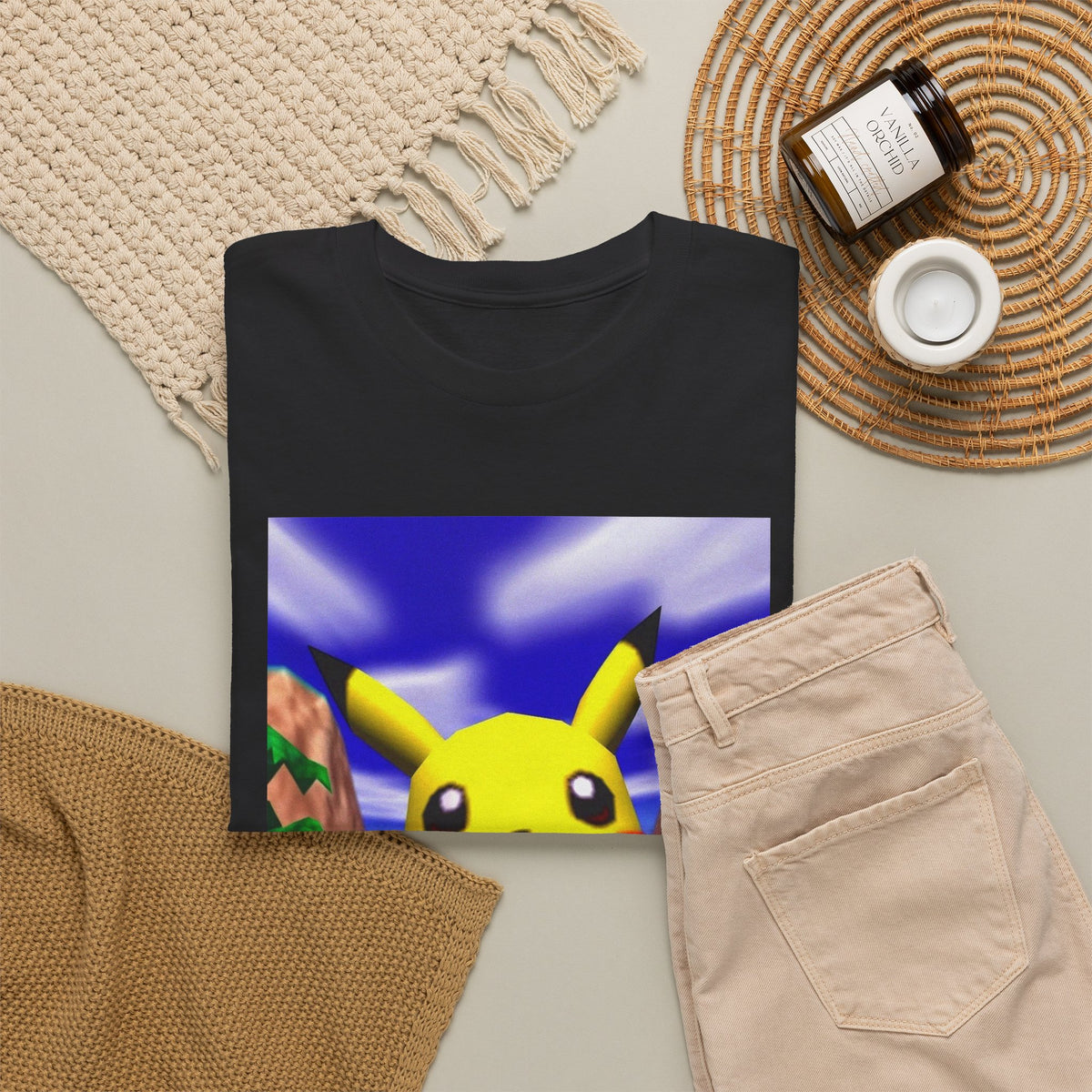 Pikachu Giving The Finger On An N64 Island