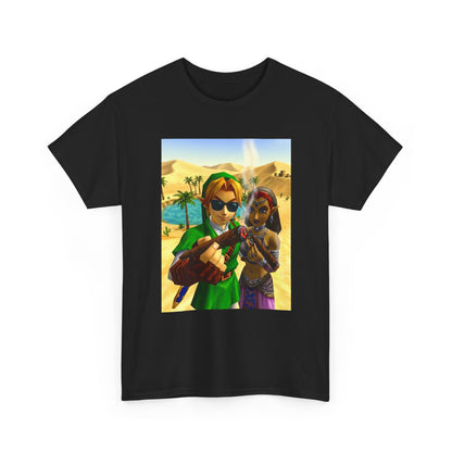 Link And Nabooru Smoking In Desert Tee