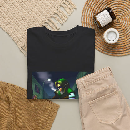 Skater Link Smoking In Dark Alley Tee