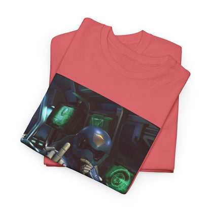 Sci-Fi Pilot Flipping The Bird Tee
