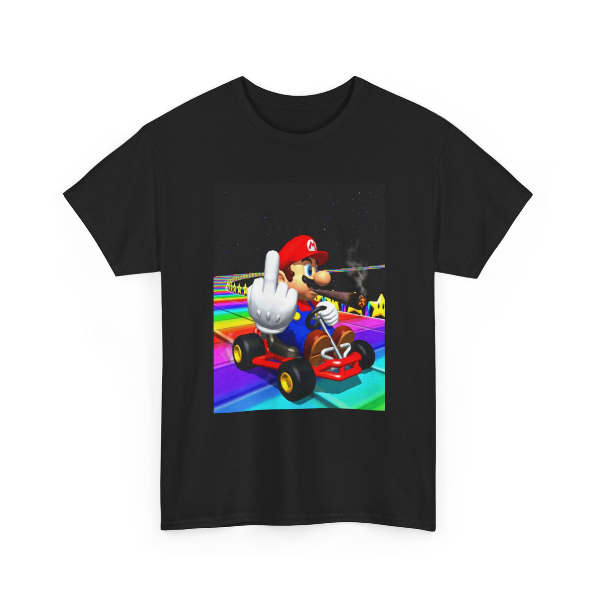 Mario Kart Smoking Blunt Middle Finger