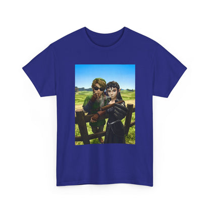 Link And Zelda Smoking Cigars Tee