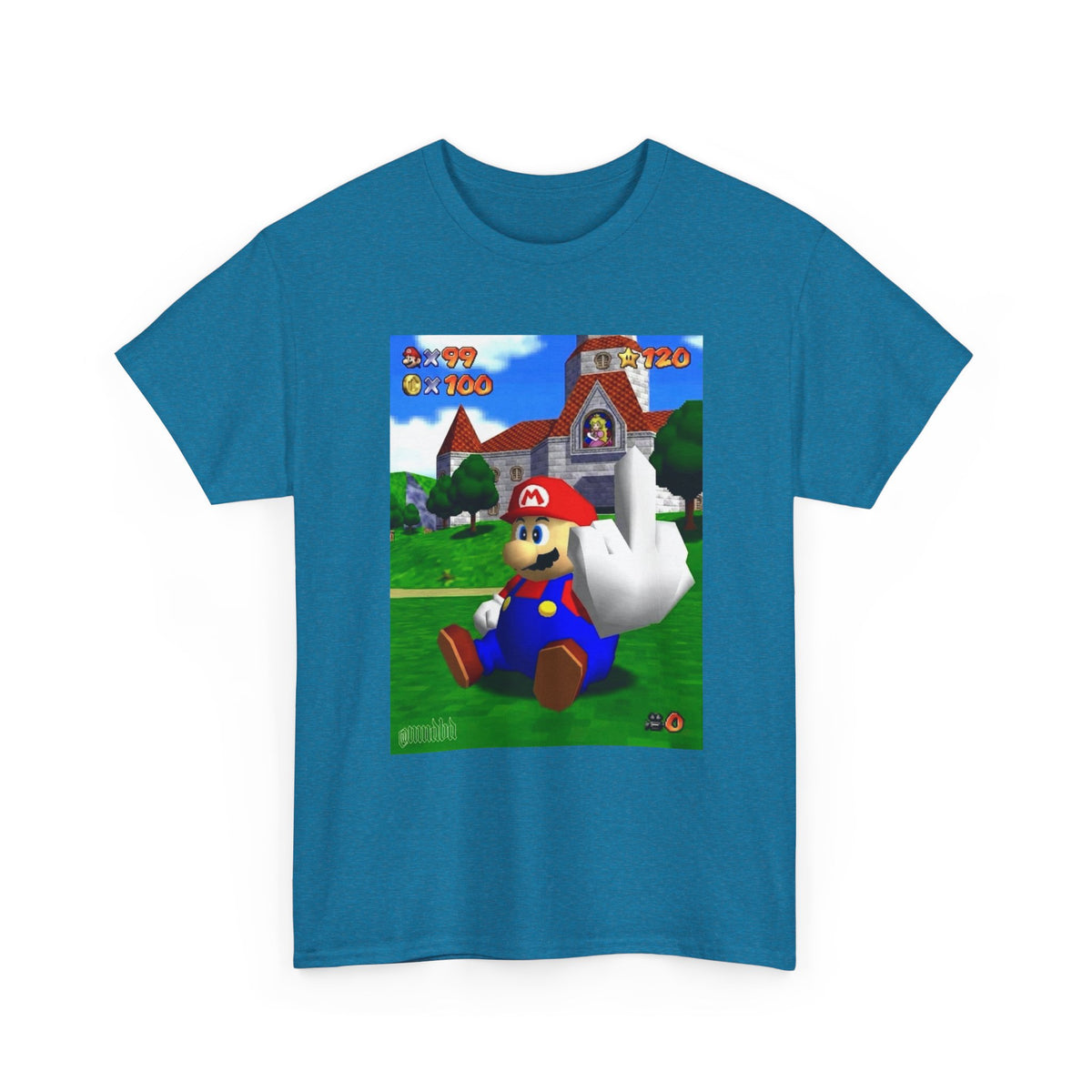 Mario Giving The Finger At Peach's Castle