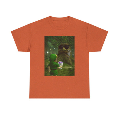 Hero Meets Cool Tree Smoking Cigar Tee