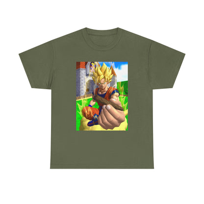 Super Saiyan Goku Holding A Blunt Tee
