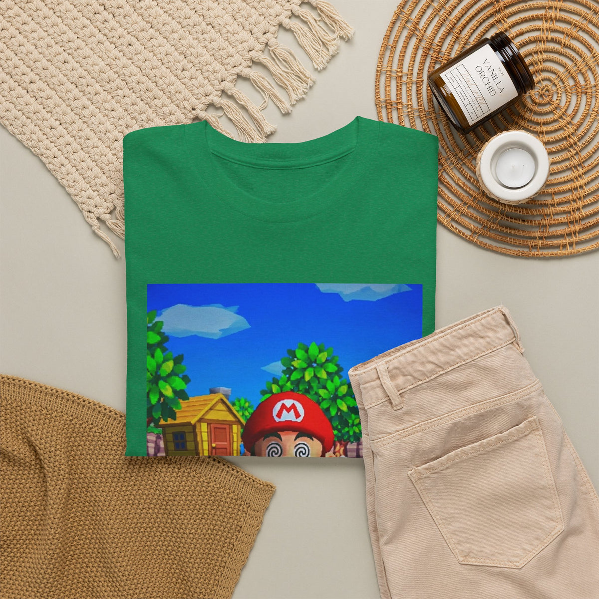 Mushroom-Tripping Mario Flips The Bird Tee