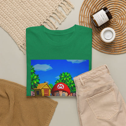 Mushroom-Tripping Mario Flips The Bird Tee