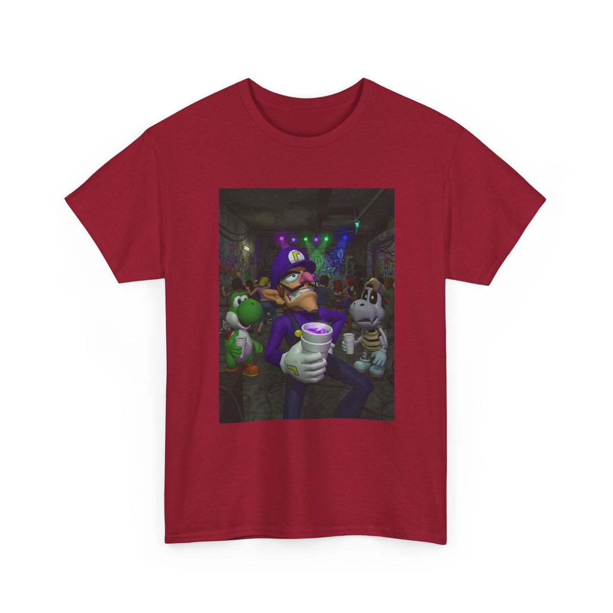 Waluigi, Yoshi, And Dry Bones Clubbin' Tee