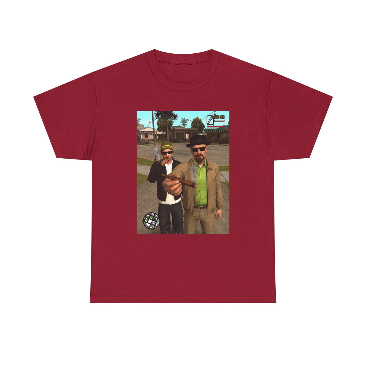 Heisenberg And Jesse Breaking Bad Grand Theft Auto Blunts Tee