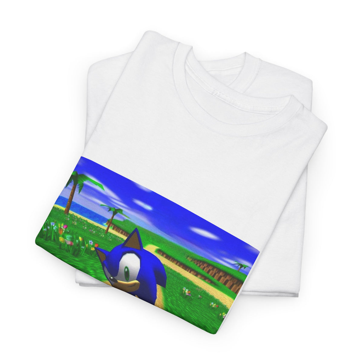 Sonic On A Trippy Green Hill Zone