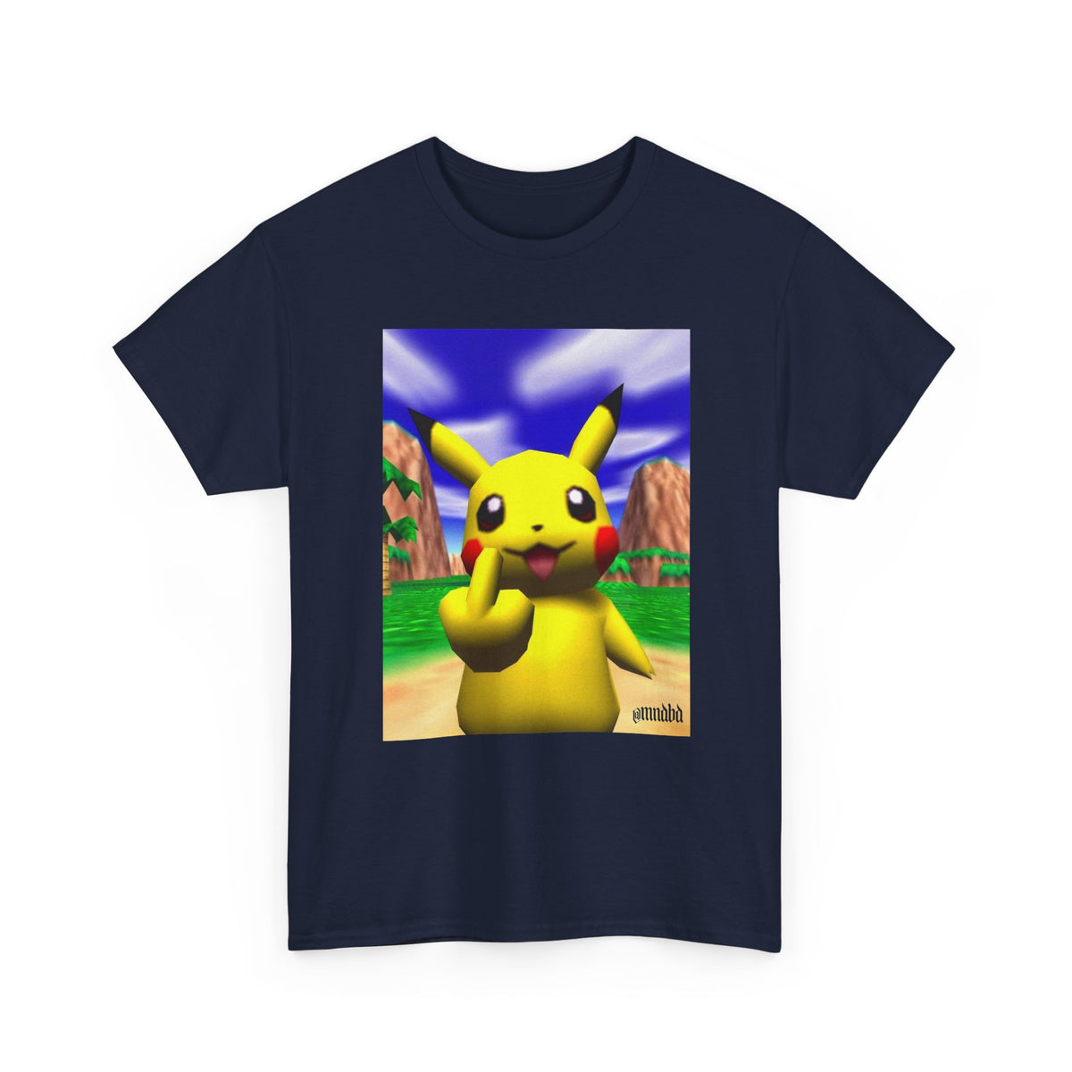 Pikachu Giving The Finger On An N64 Island