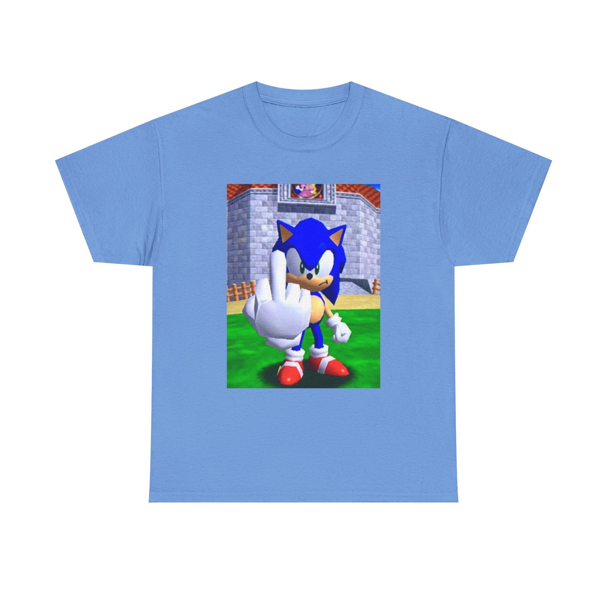 Sonic Flipping Off In The Castle Grounds