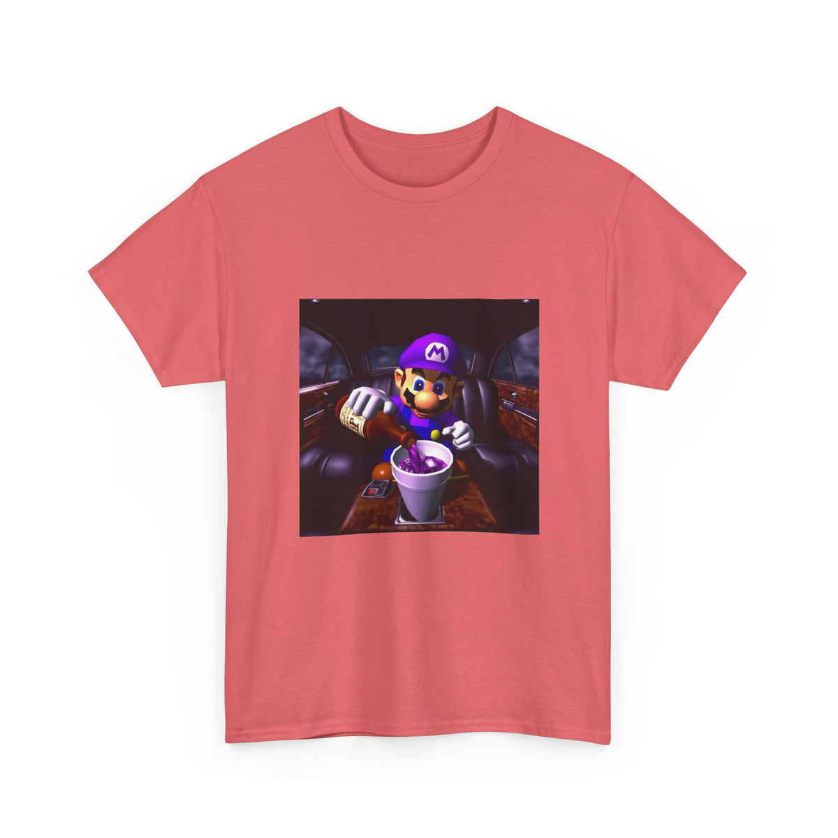 Waluigi Pouring Purple Drank In Limo Tee