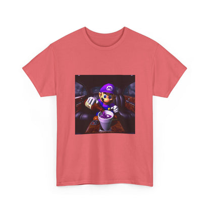 Waluigi Pouring Purple Drank In Limo Tee