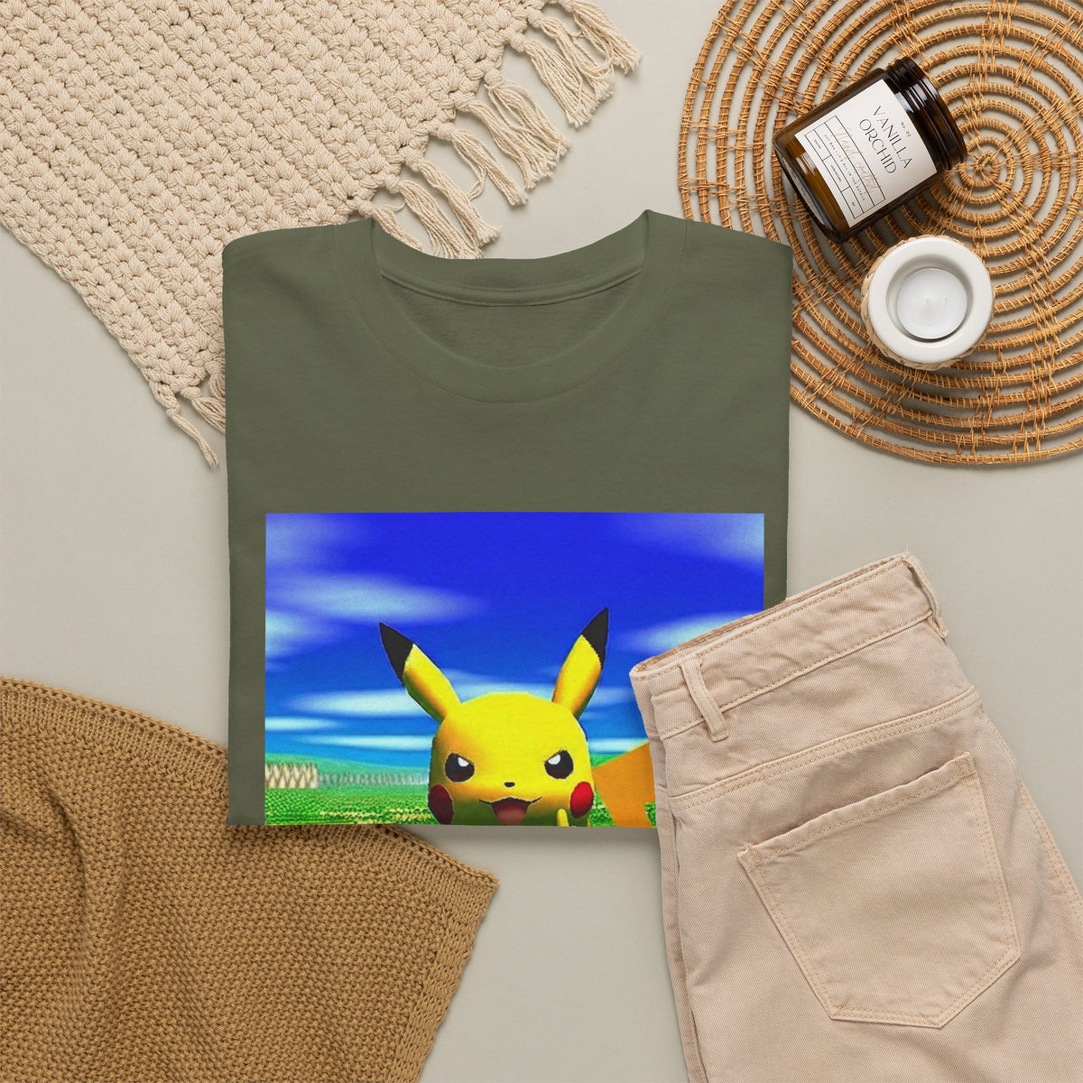 Pikachu Giving The Finger On A Bench