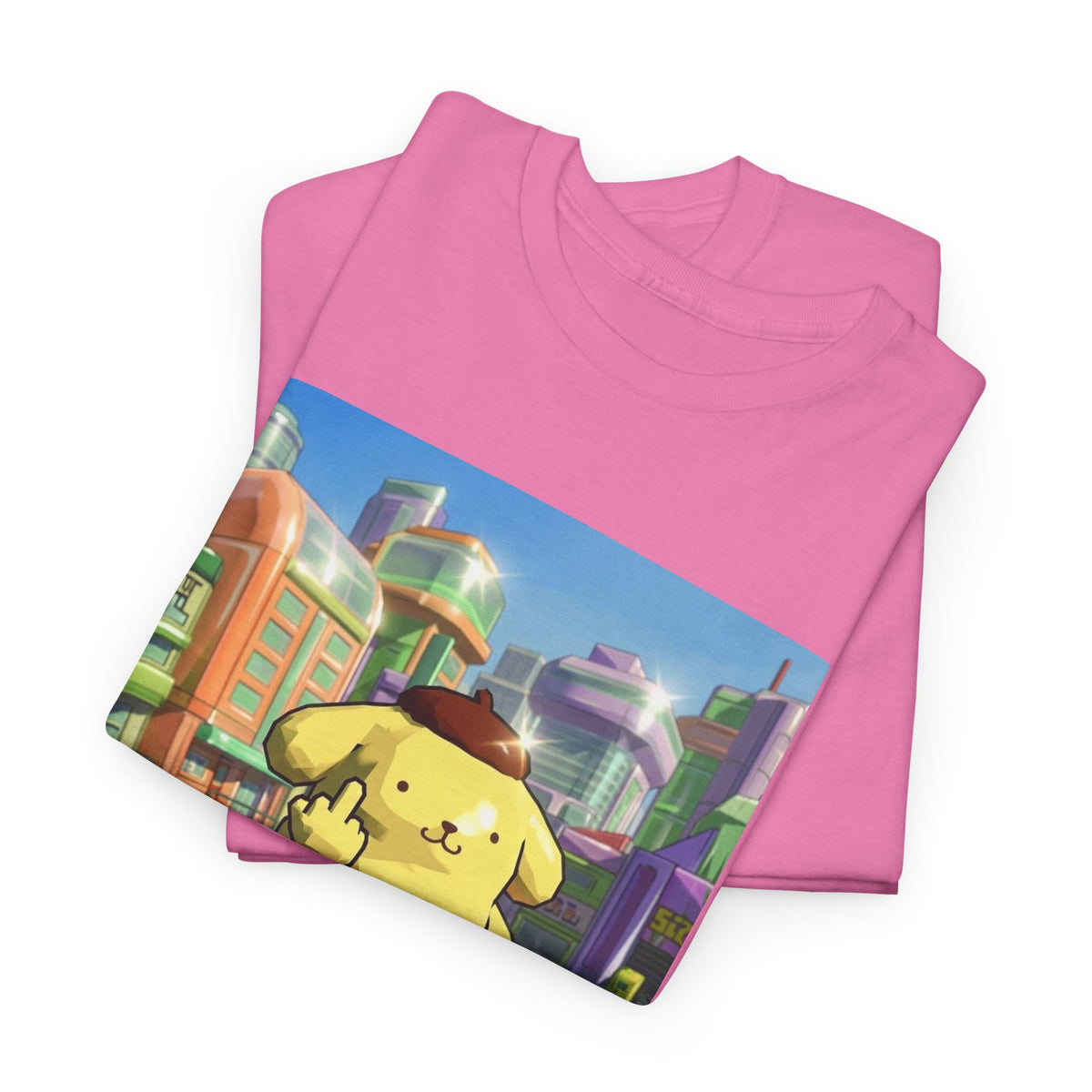Pompompurin Flipping Bird Skate Park Tee