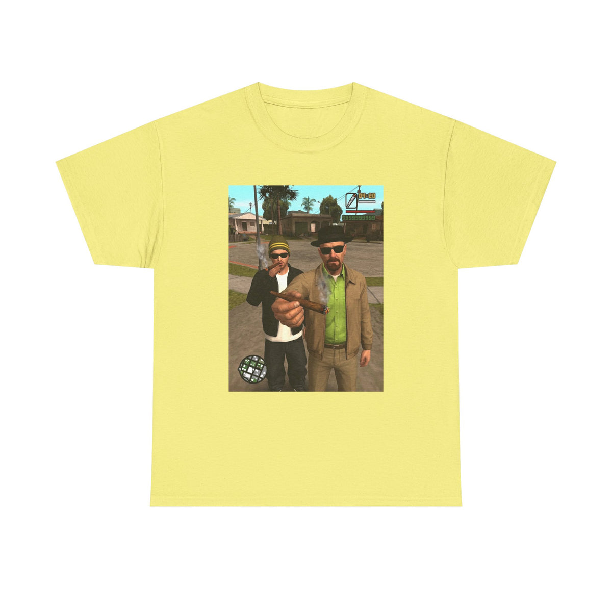 Heisenberg And Jesse Breaking Bad Grand Theft Auto Blunts Tee