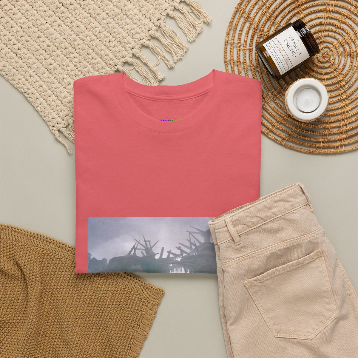 Leaf Whisper Canvas Graphic Tee