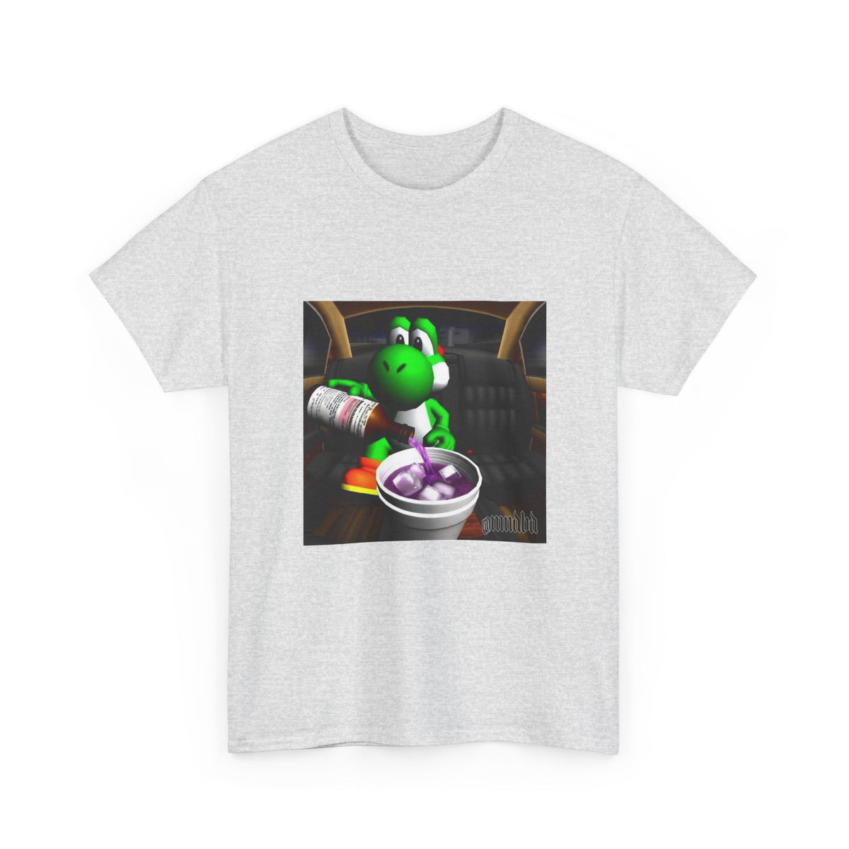 Yoshi Pouring Up Lean In A Car