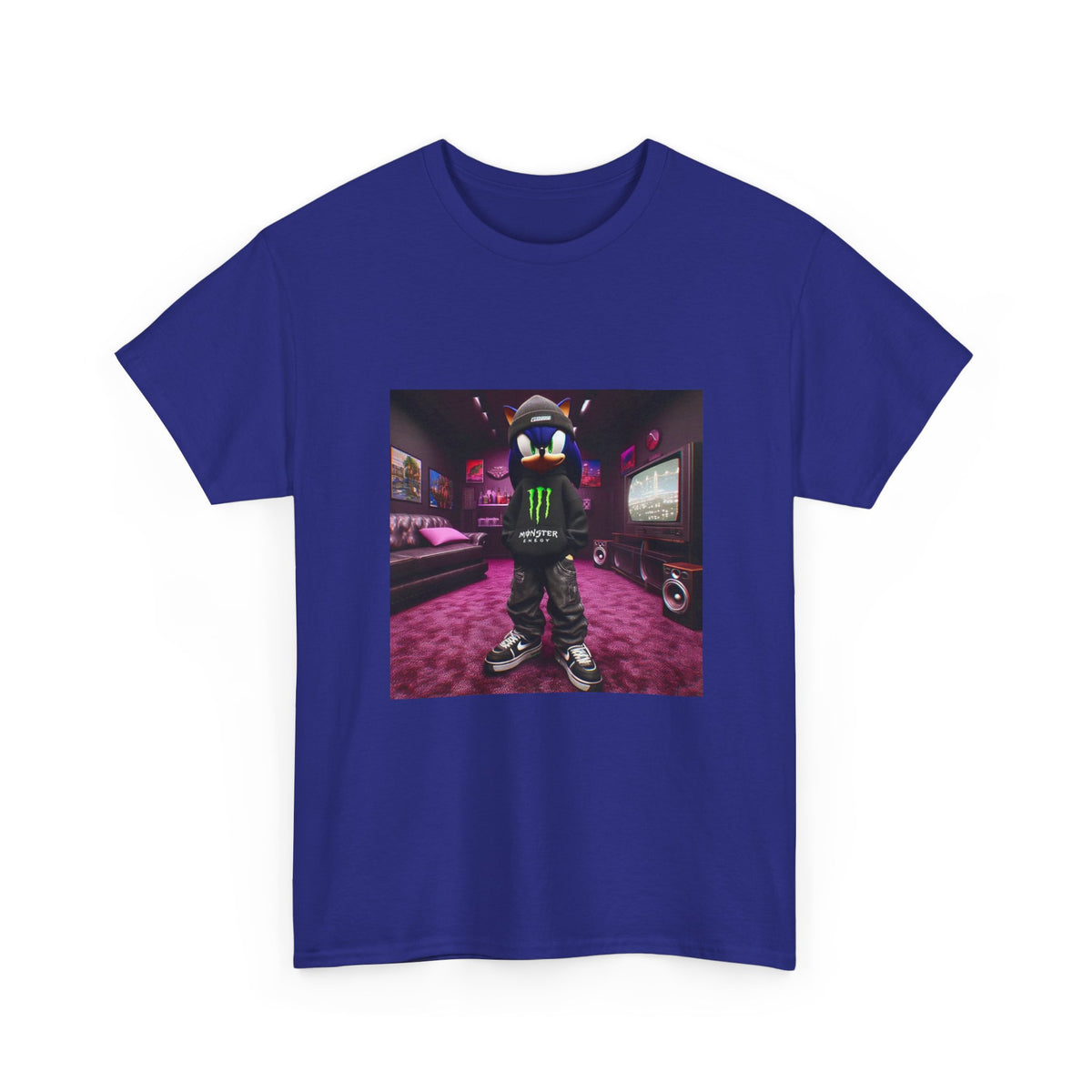 Streetwear Sonic Posing In A Drip Room