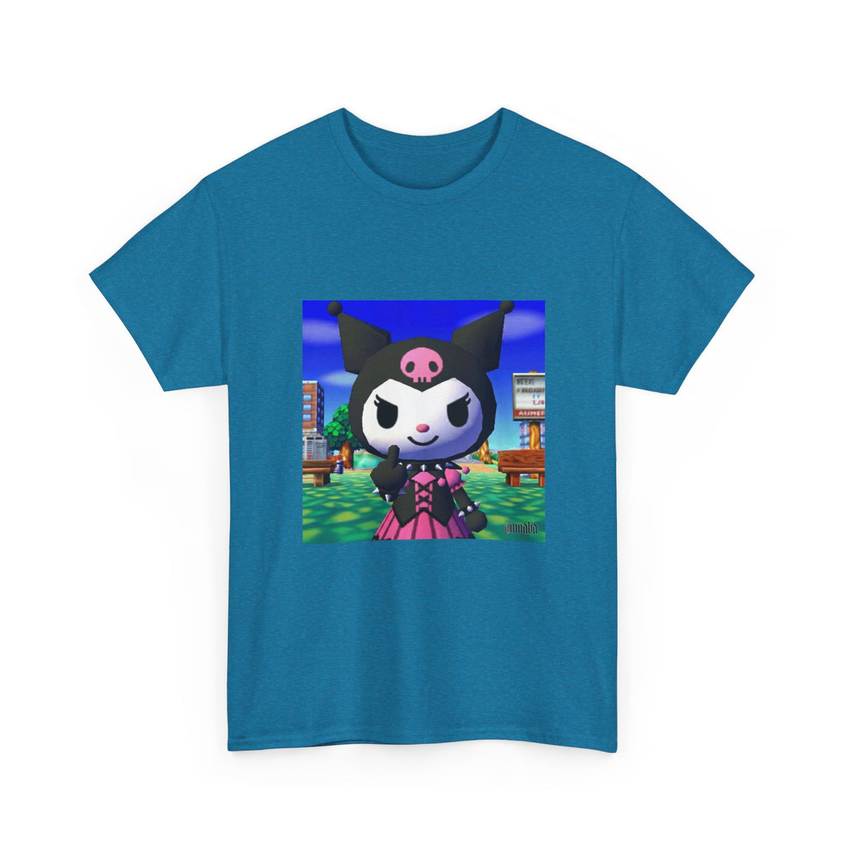 Kuromi Flipping The Bird In Animal Crossing