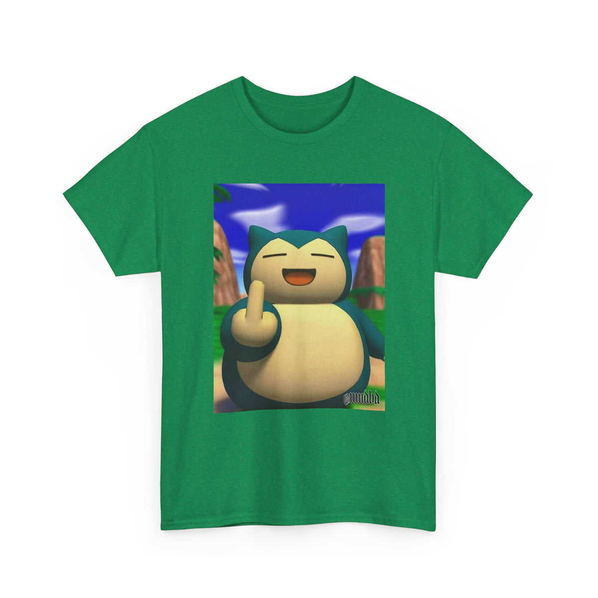 Snorlax Flipping The Bird Tee