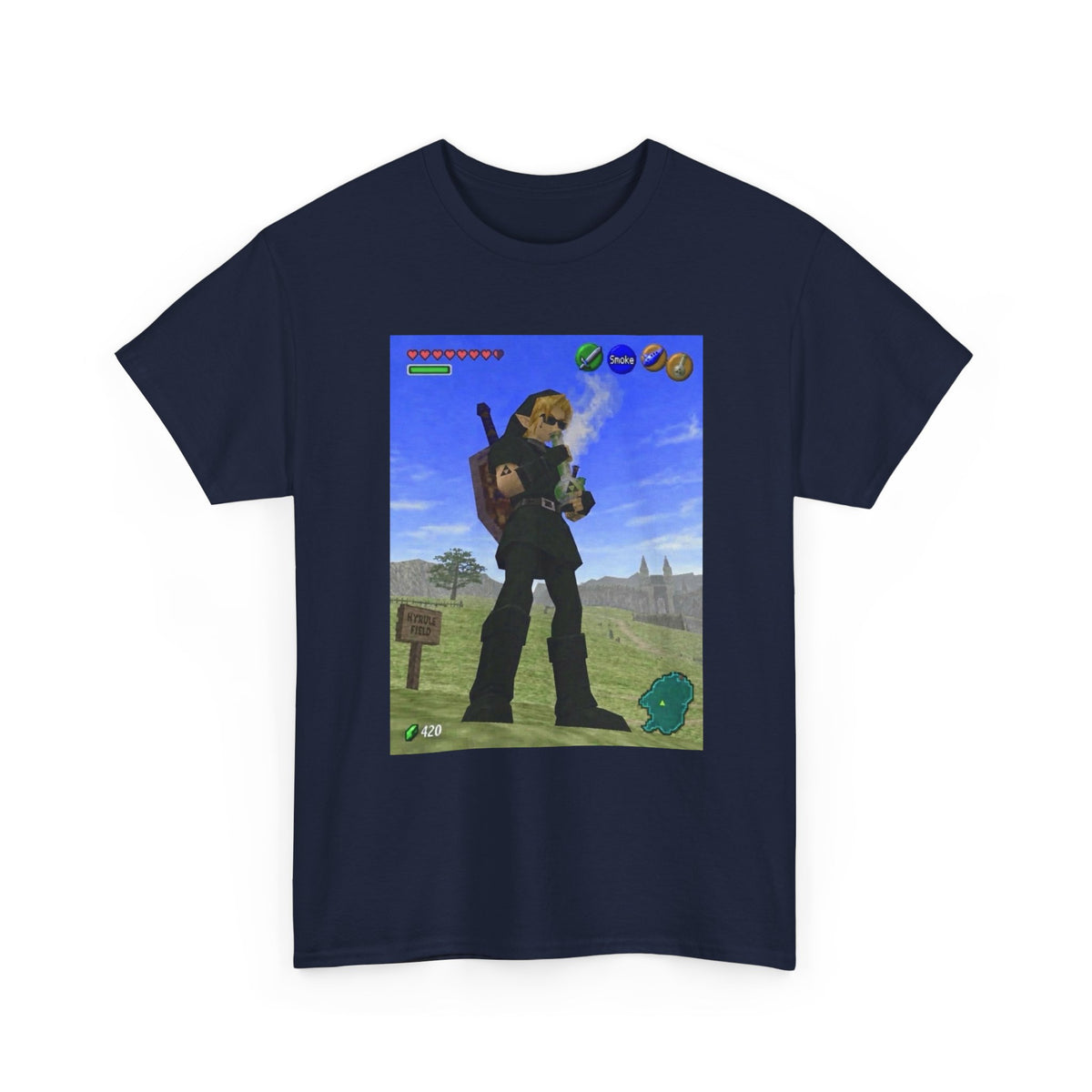 Dark Link Hitting The Bong Tee