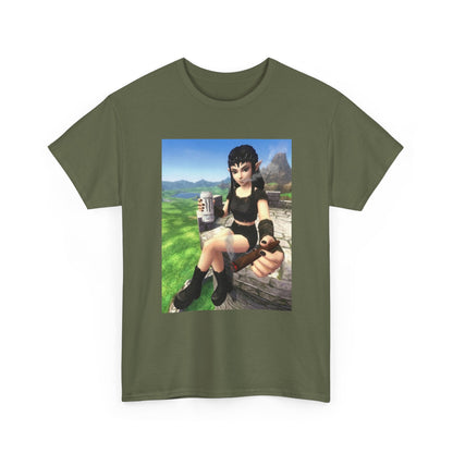 Edgy Elf Girl Smoking Blunt Tee