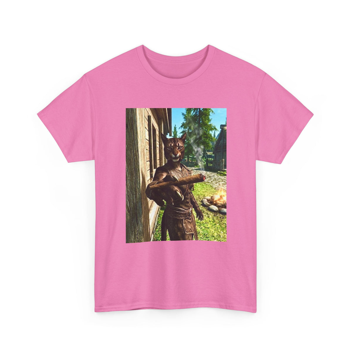Khajiit Taking A Big Hit Tee
