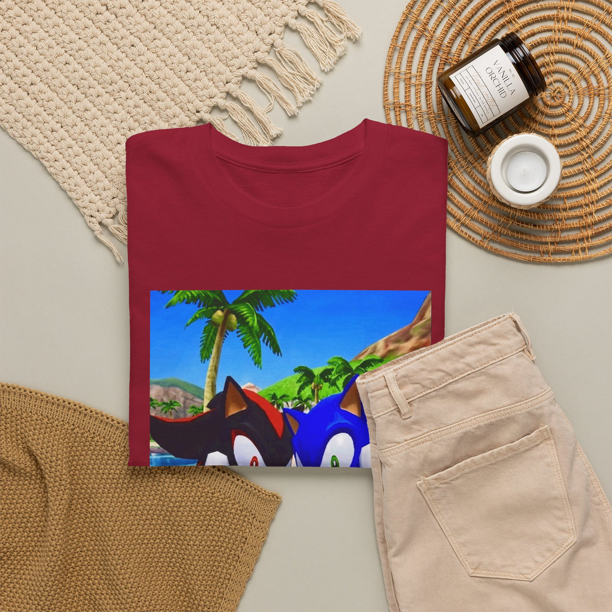 Sonic And Shadow Flipping The Bird Tee